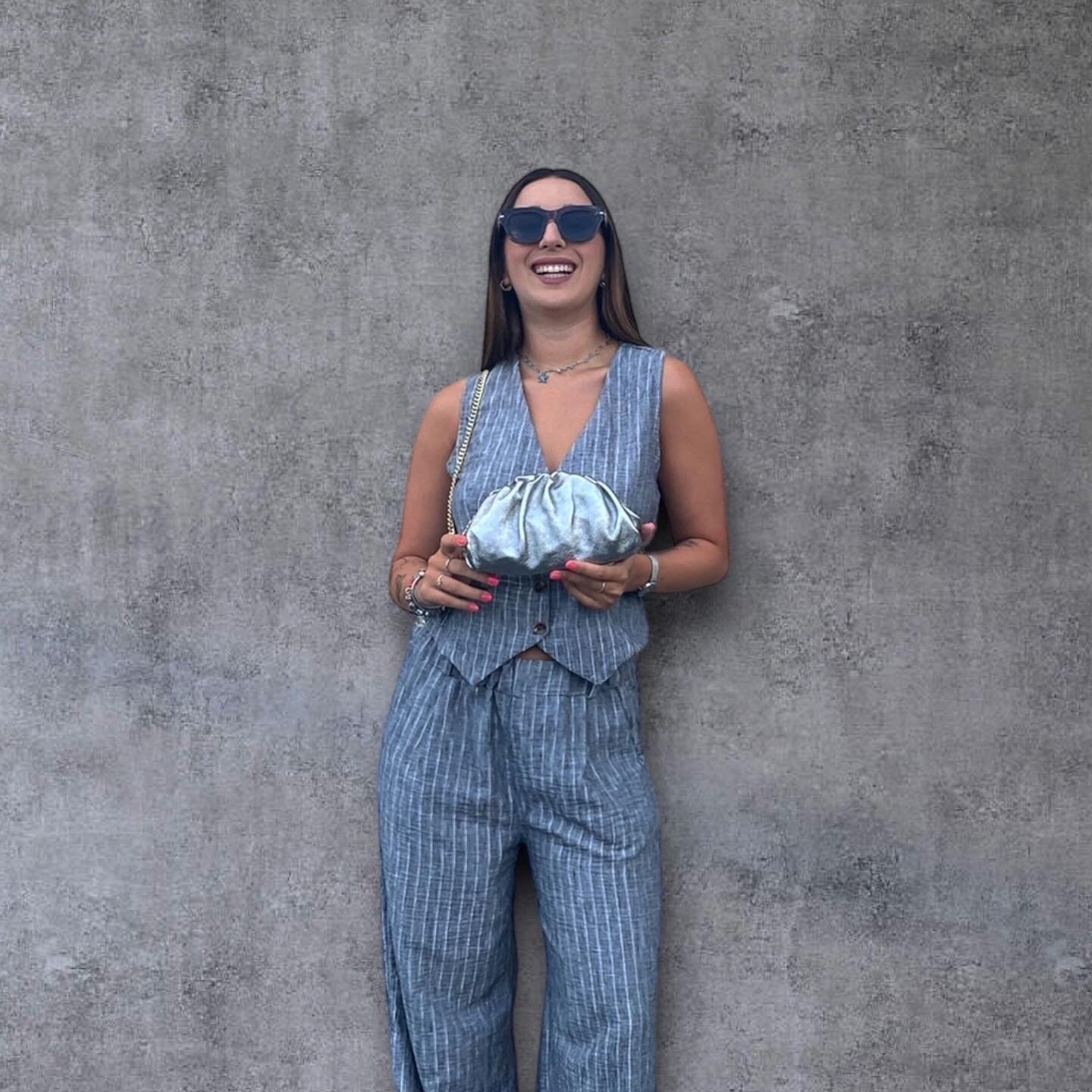 Tamara pochette arricciata in pelle