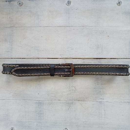 Mistique cintura unisex in pelle con borchie