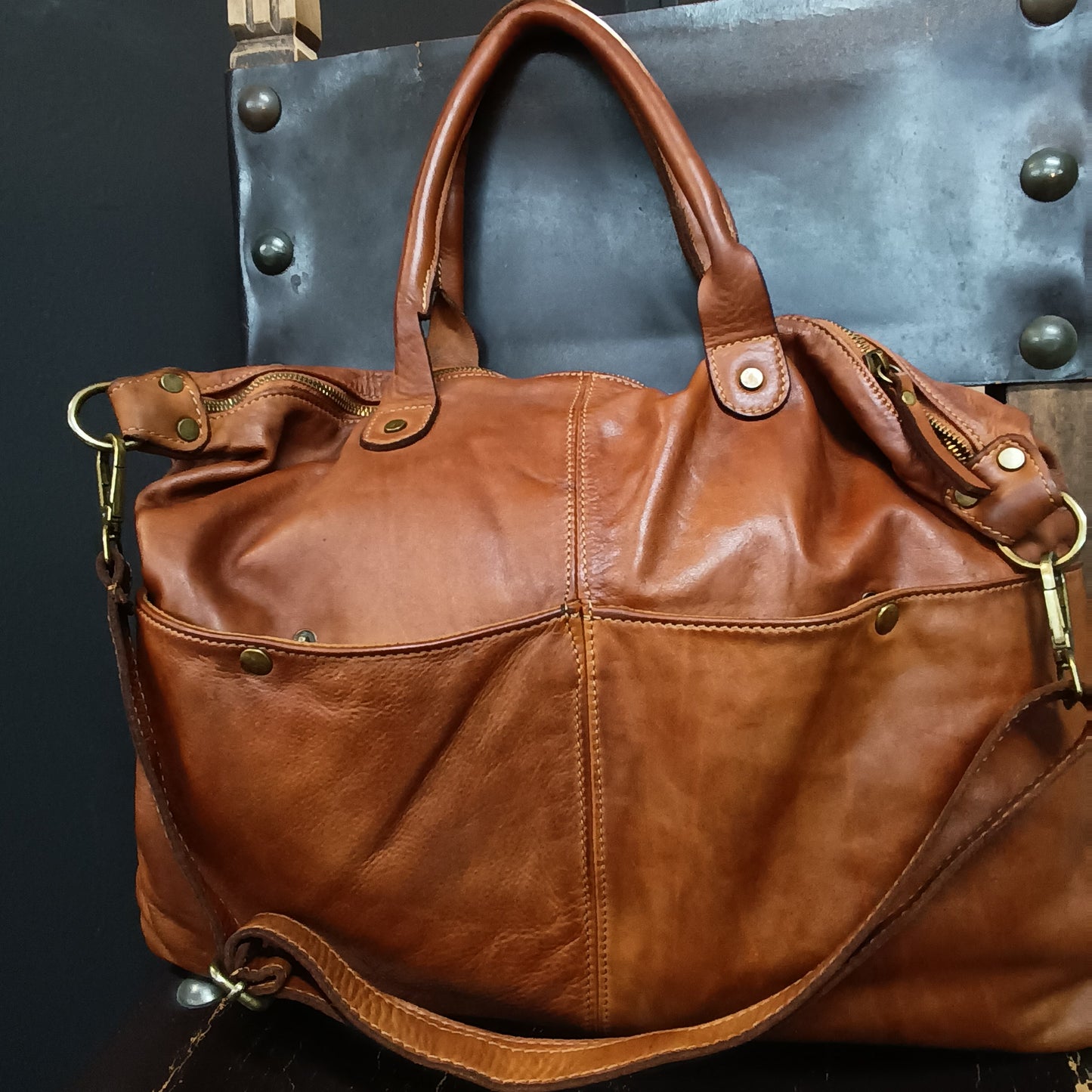 Snake borsa in pelle unisex