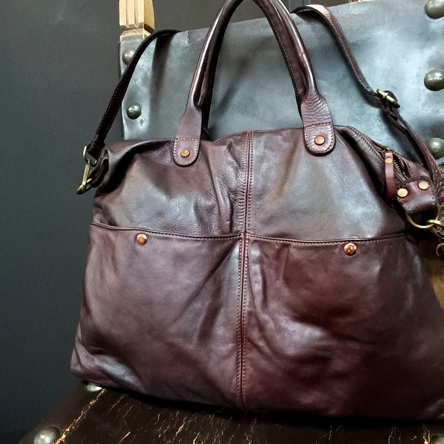 Snake borsa in pelle unisex