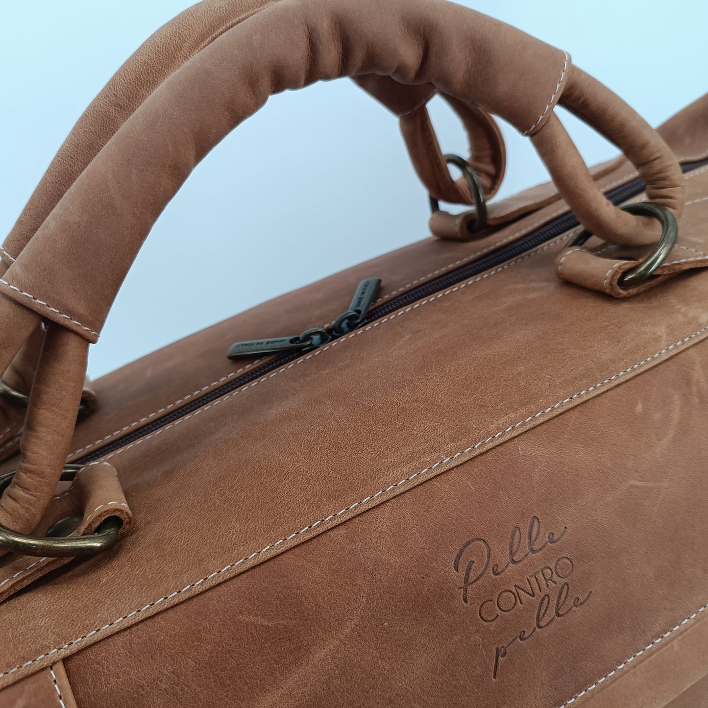 Perseo Borsone in pelle linea PelleCONTROpelle