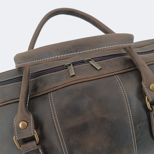 Spartaco borsone in pelle linea PelleCONTROpelle