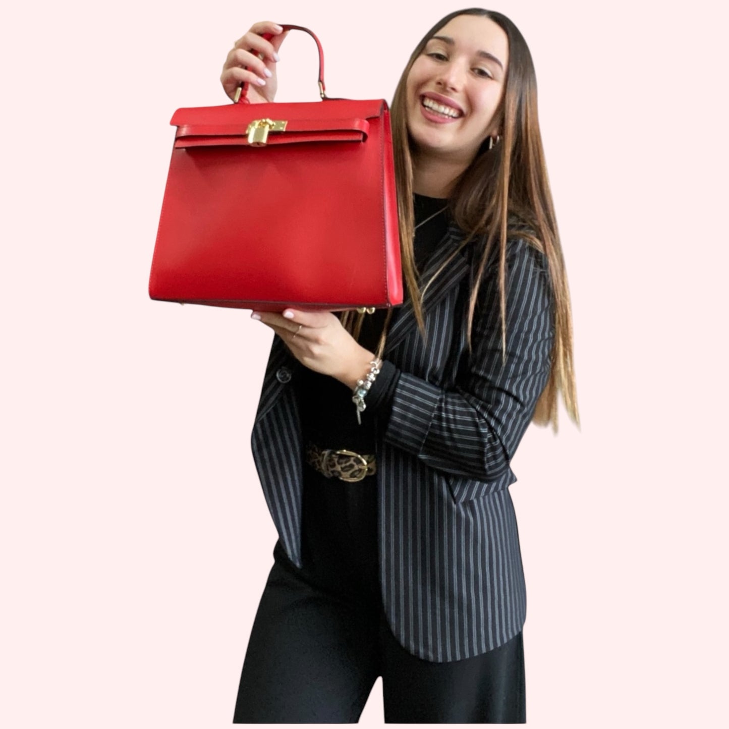 Nina borsa pelle in pelle saffiano