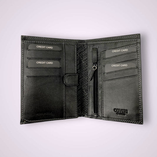 Porta passaporto in pelle marchio Coveri