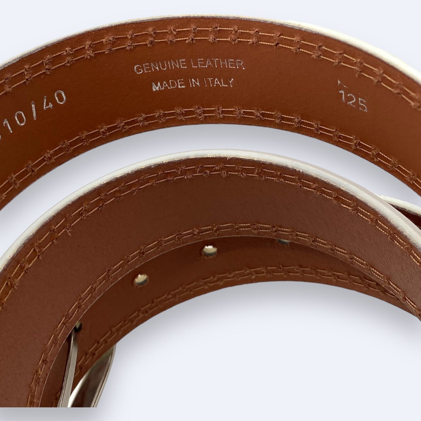 Zaccaria cintura in pelle con sfumature