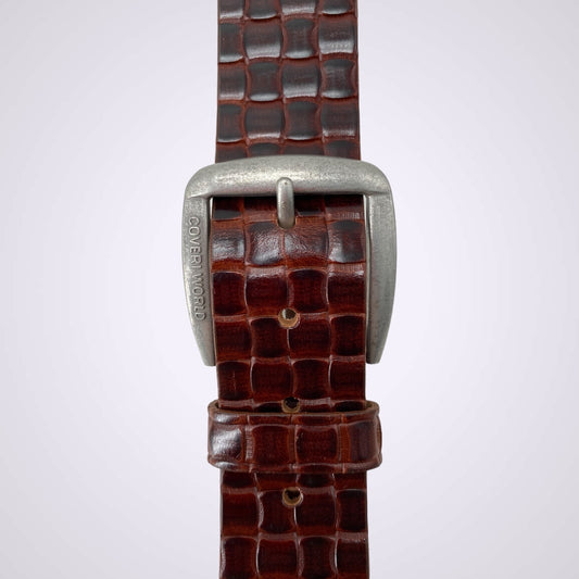 Filip cintura in cuoio stampata Marchio Coveri