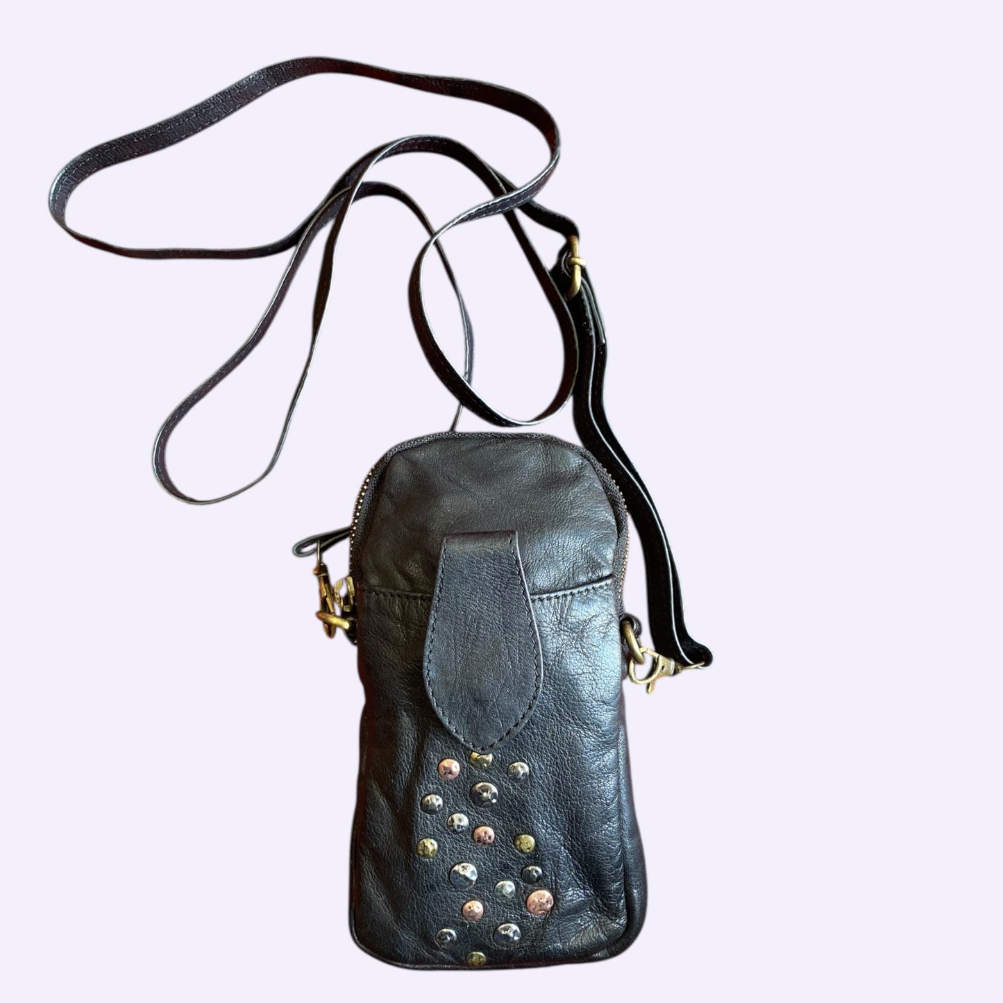 Portacellulare Vintage in pelle