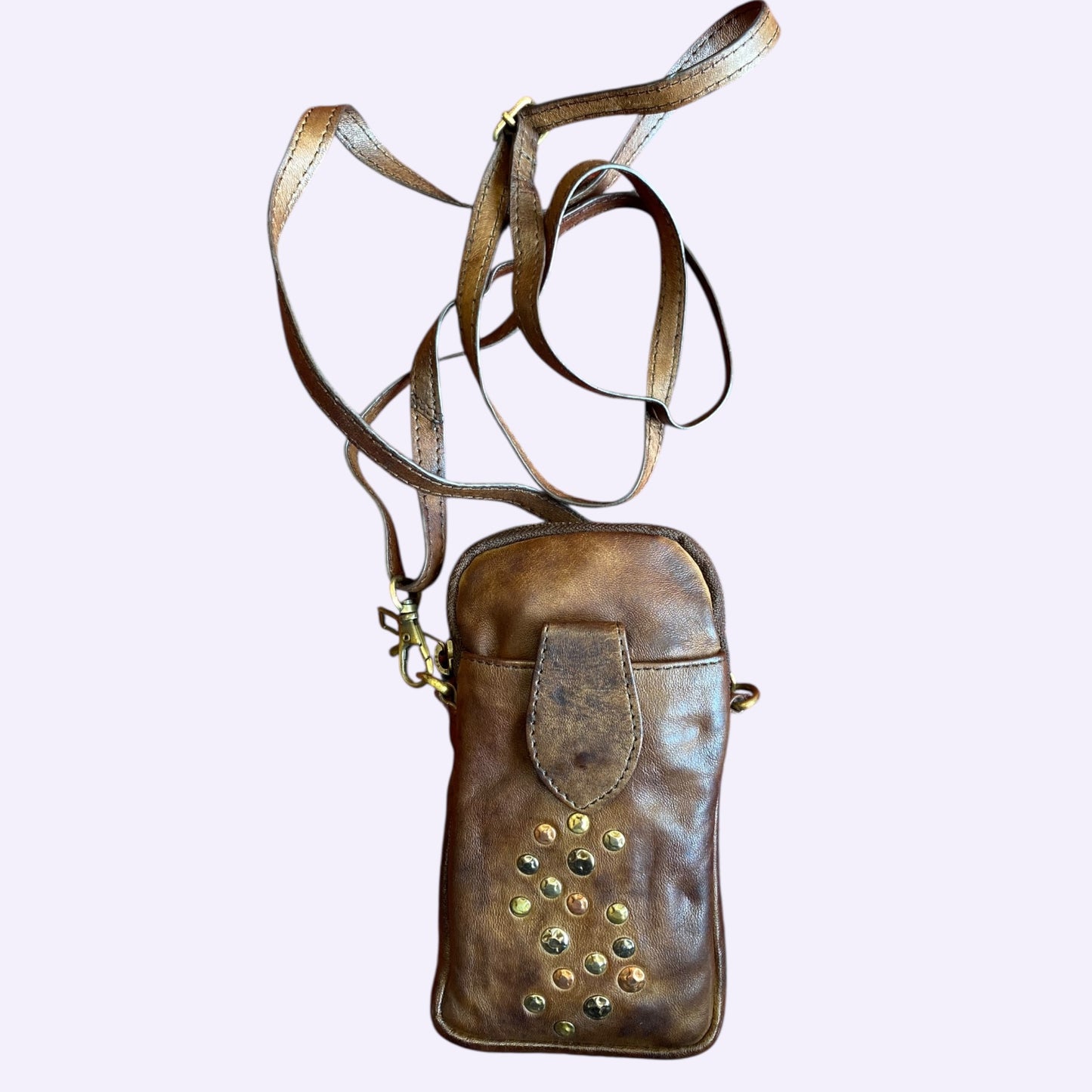 Portacellulare Vintage in pelle