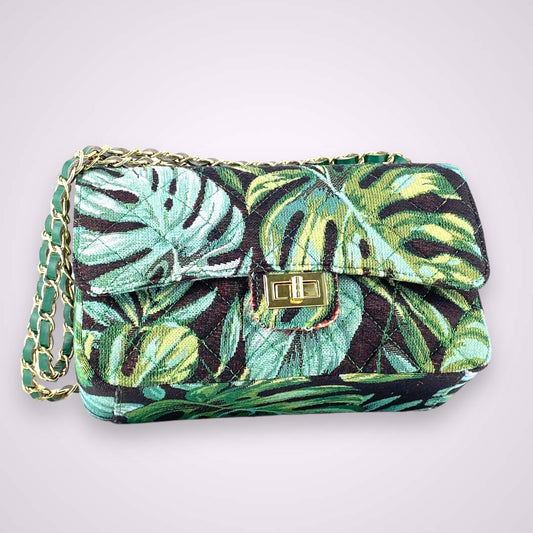 Rafaela borsa in tessuto e pelle Made in Italy