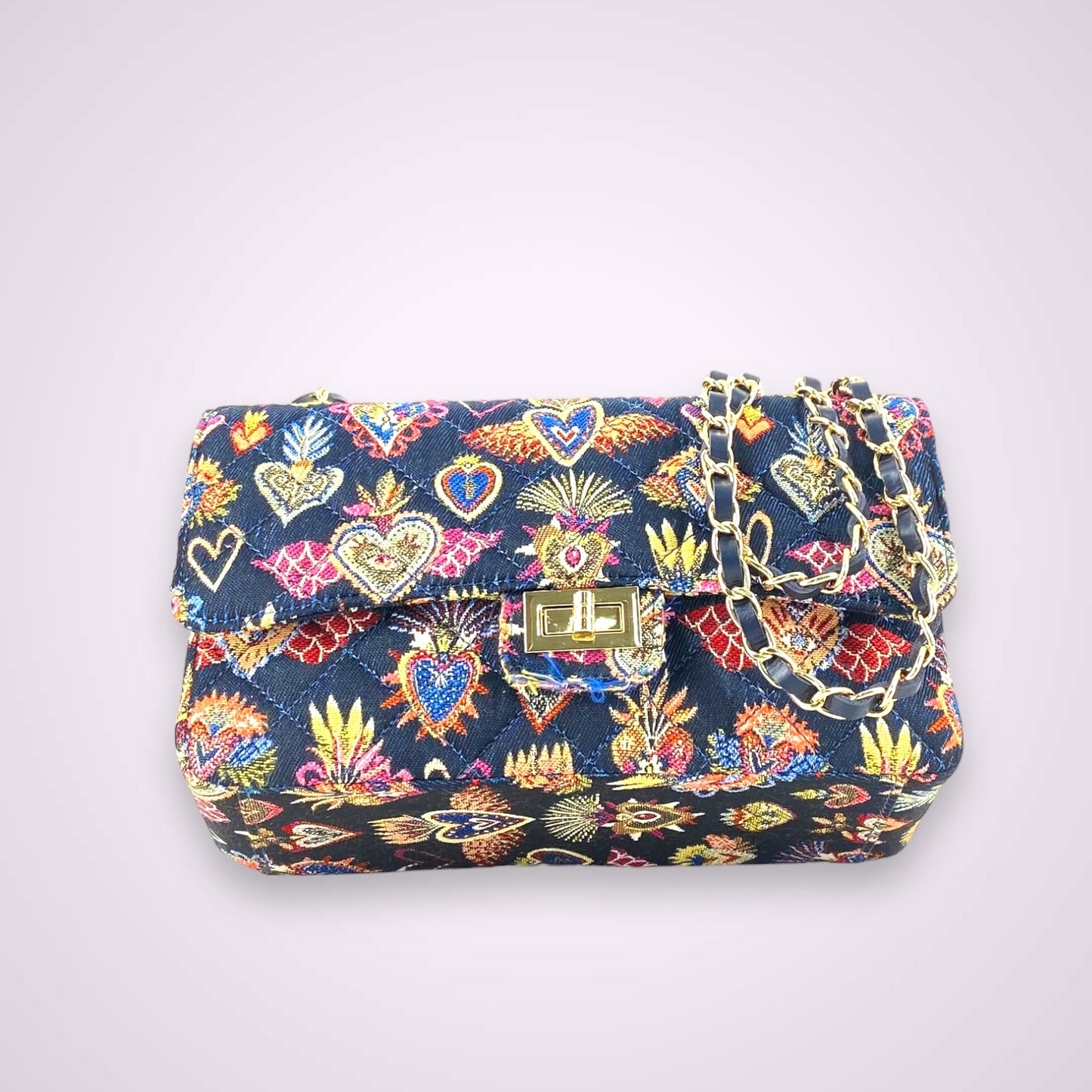 Rafaela borsa in tessuto e pelle Made in Italy