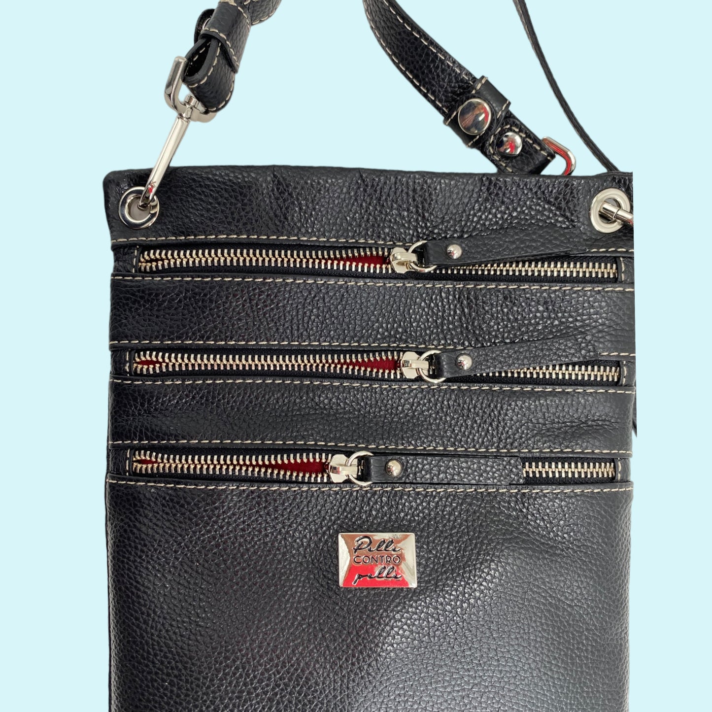 Tristano tracolla in pelle Linea PelleCONTROpelle