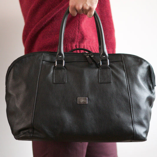 Borsone Nerone pelle Linea PelleCONTROpelle