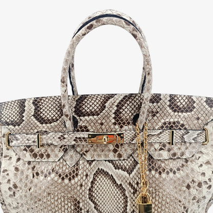 Romina borsa in vero pitone Made in Italy