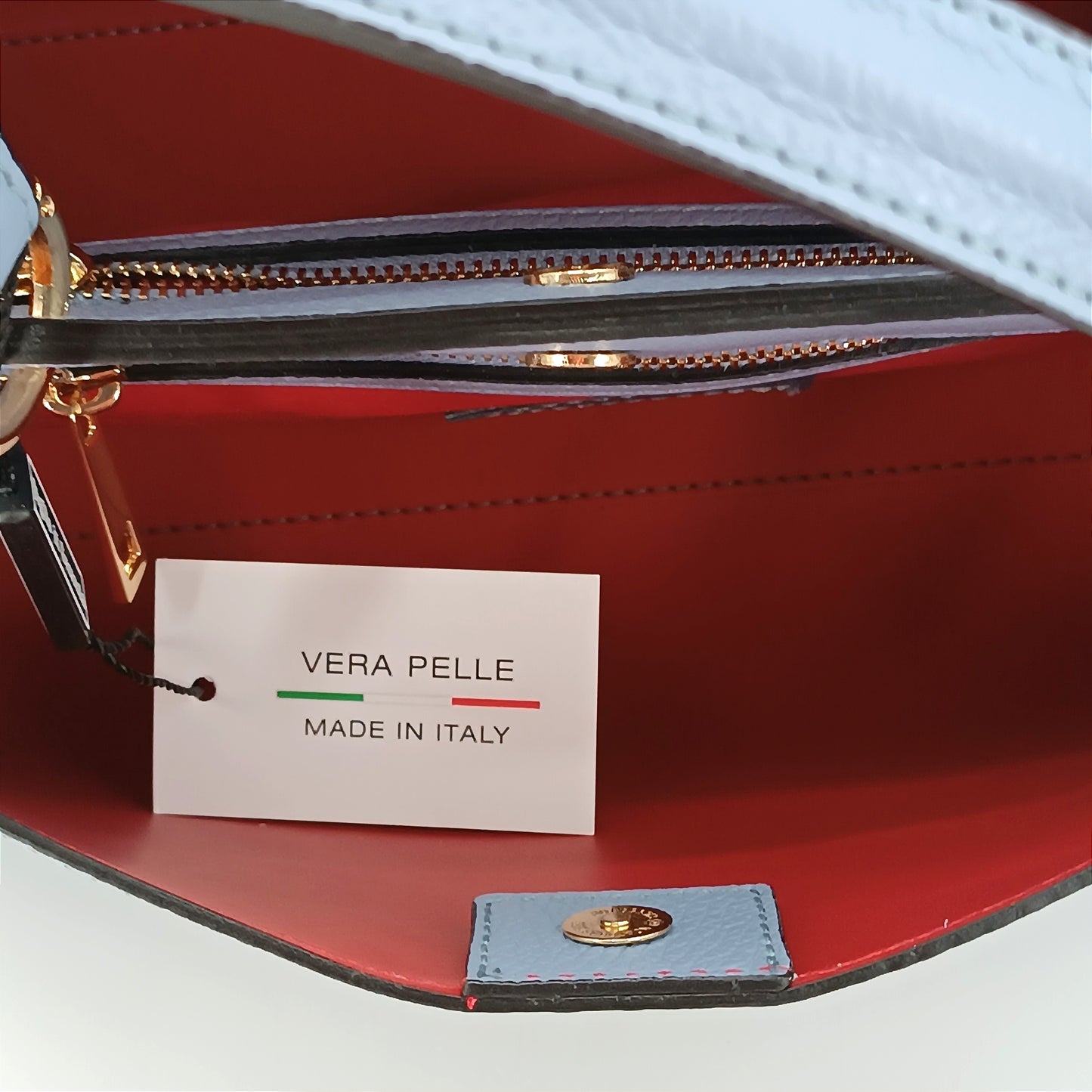 Viola borsa in pelle