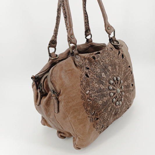 Romina borsa in pelle tinto in capo