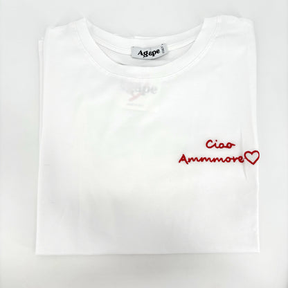 T-shirt con ricamo