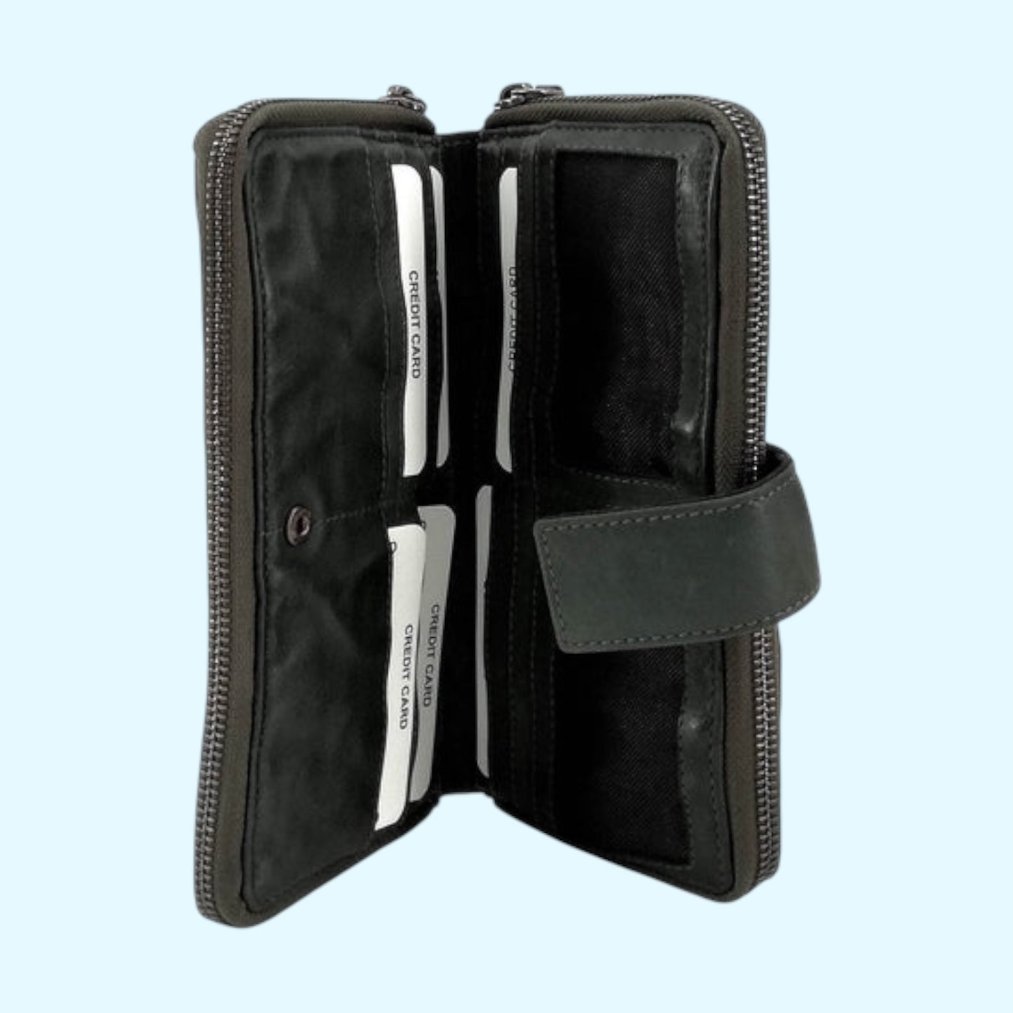 Jole portafoglio in pelle intrecciata