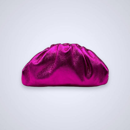 Tamara pochette arricciata in pelle