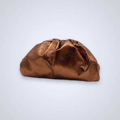 Tamara pochette arricciata in pelle