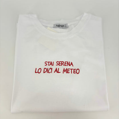 T-shirt con ricamo