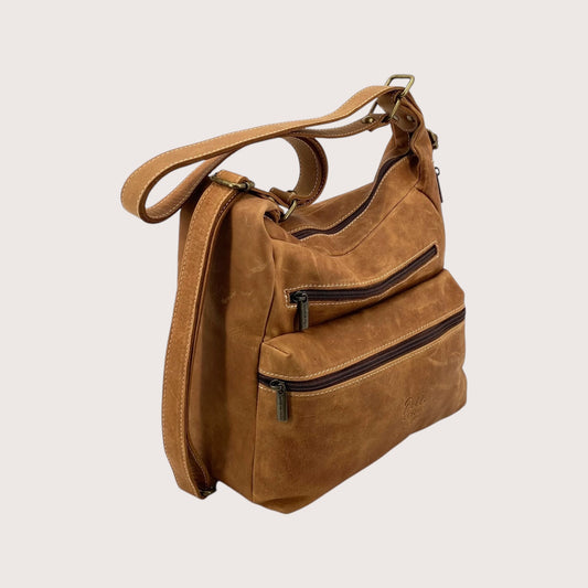 Double borsa zaino in pelle PelleCONTROpelle