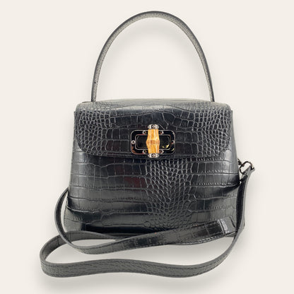 Chanelle borsa in pelle stampata