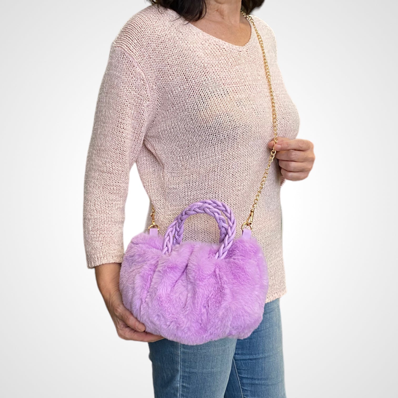 Rosalinda Borsa in ecopelliccia