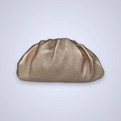 Tamara pochette arricciata in pelle