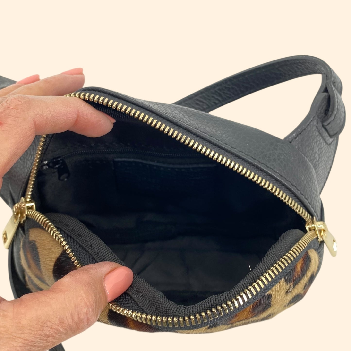 Kikka marsupio pelle e cavallino