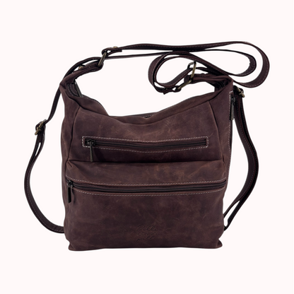 Double borsa zaino in pelle PelleCONTROpelle