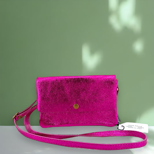Giada borsa in pelle laminata